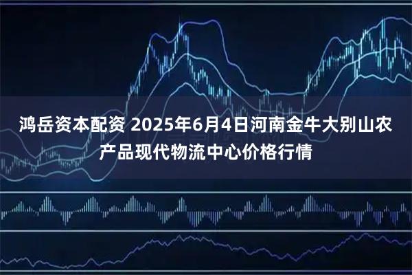 鸿岳资本配资 2025年6月4日河南金牛大别山农产品现代物流中心价格行情
