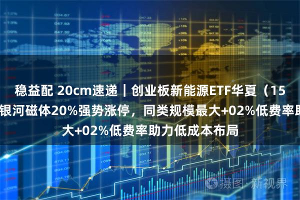 稳益配 20cm速递｜创业板新能源ETF华夏（159368）持仓股银河磁体20%强势涨停，同类规模最大+02%低费率助力低成本布局
